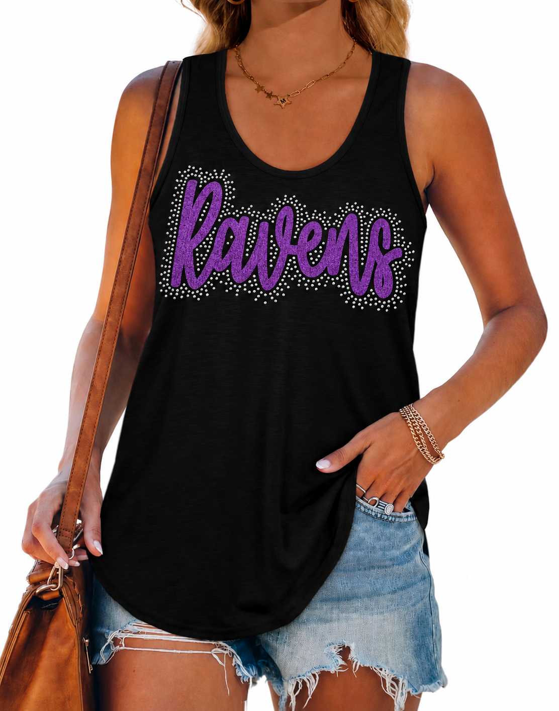 Youth Custom ✨Rhinestone✨ Loose-Fit Tank Top