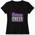 Adult Custom Rhinestone V-Neck Tee